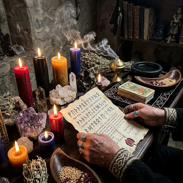 Altar oscuro del Maestro para pactos de poder